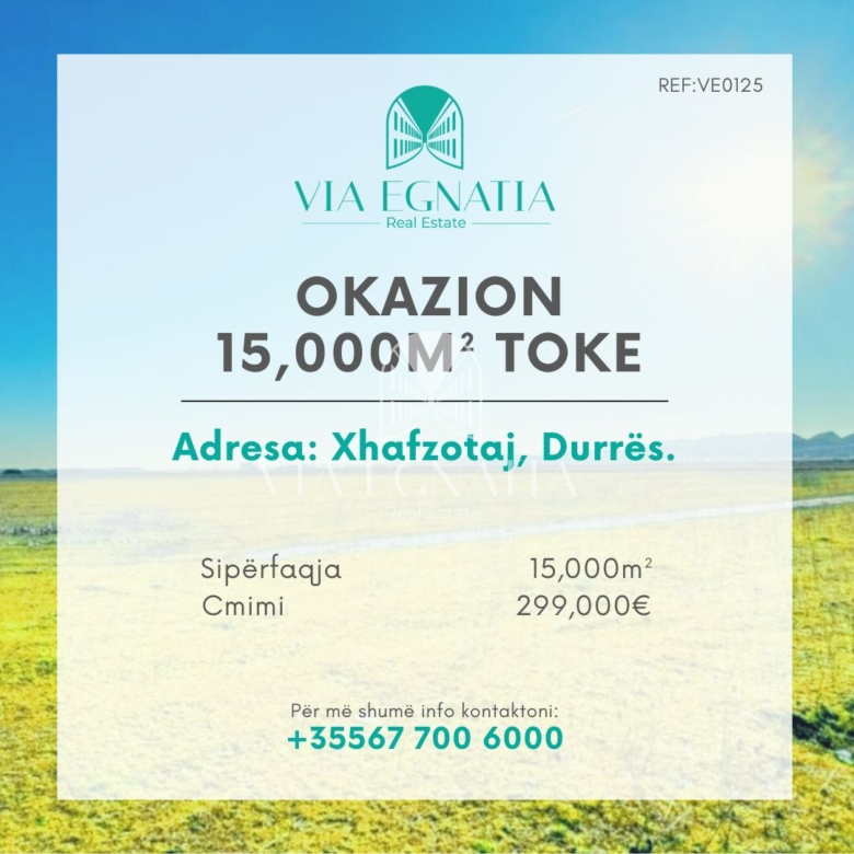 SHITET toke ne Xhafzotaj te Durresit, me cmim OKAZION💥