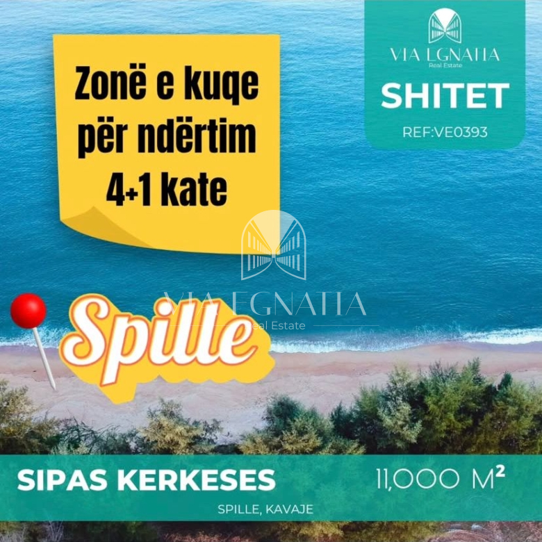 SHITET TOKË NË SPILLE NË ZONË TË KUQE PËR NDËRTIM 4+1 KATE