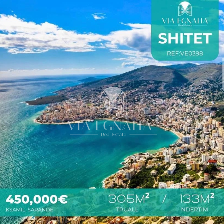 Shitet Ndërtesë në Ksamil | Vetëm 500 m nga Plazhi