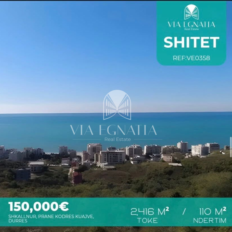 SHITET NDËRTESË DHE TOKË NË SHKALLNUR – PAMJE PANORAMIKE DET