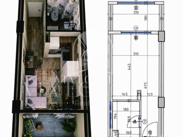 Shitet Garsoniere në Residencën Vista Mare – Qerret