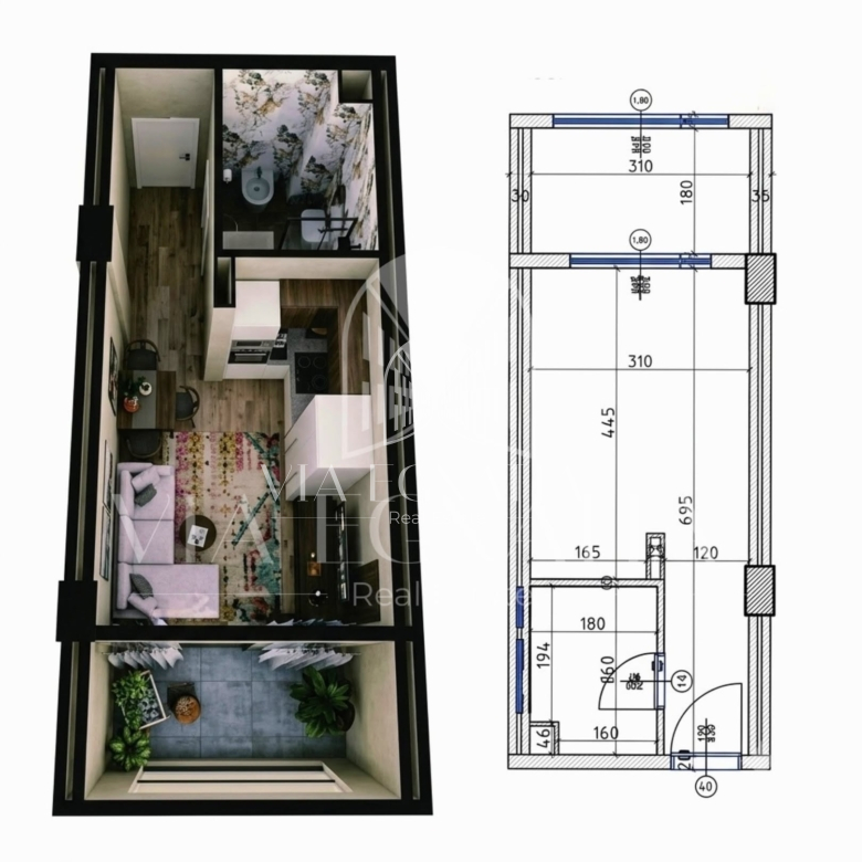 Shitet Garsoniere në Residencën Vista Mare – Qerret