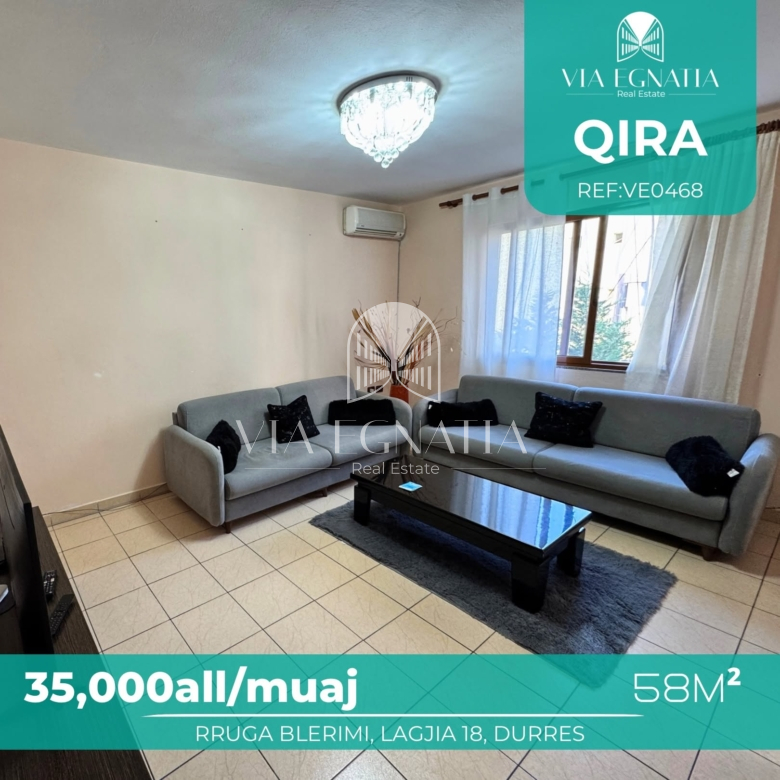 JEPET ME QIRA APARTAMENT 1+1 – LAGJIA 18, DURRËS